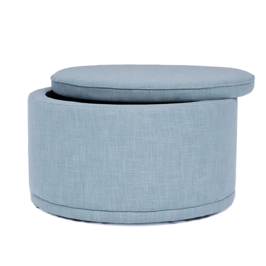 Mae Storage Ottoman Large Sky By Black Mango Interiors