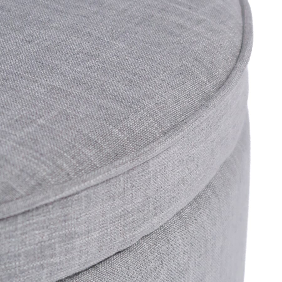 Mae Storage Ottoman Large Steel By Black Mango Interiors