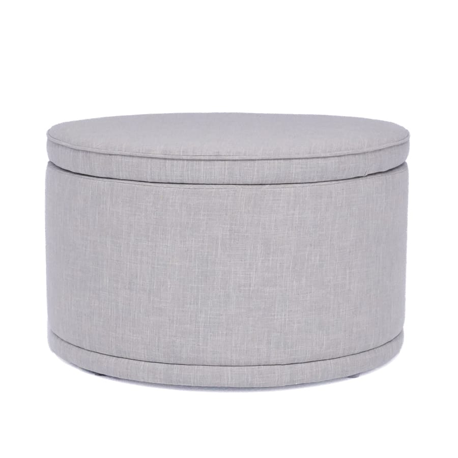 Mae Storage Ottoman Large Steel By Black Mango Interiors