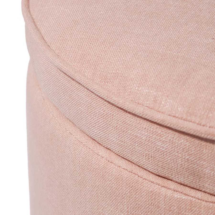 Mae Storage Ottoman Small Blush By Black Mango Interiors