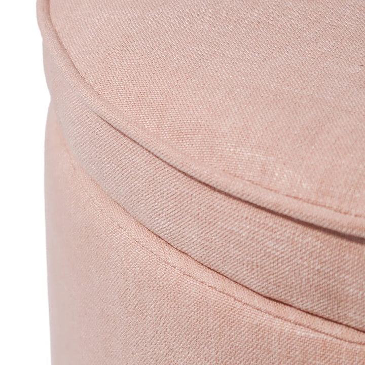 Mae Storage Ottoman Small Blush By Black Mango Interiors