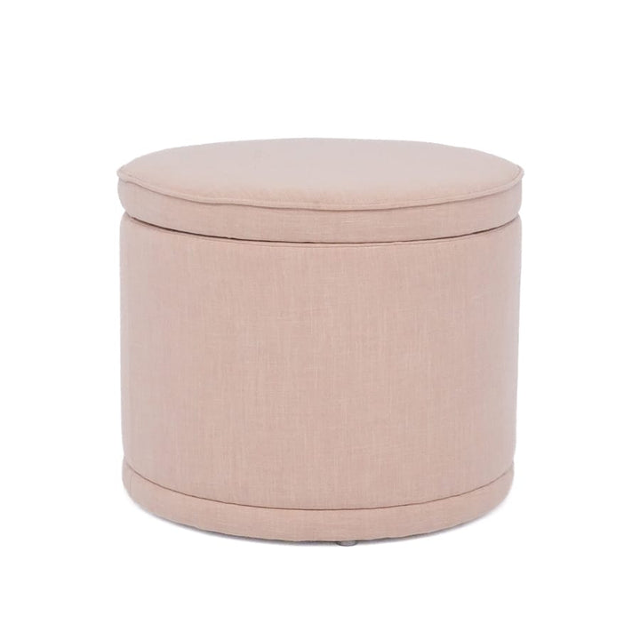Mae Storage Ottoman Small Blush By Black Mango Interiors
