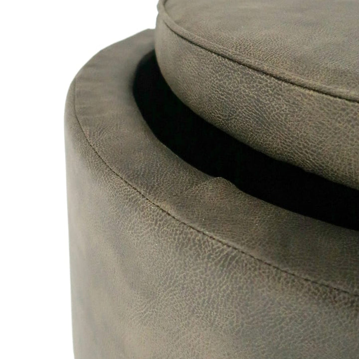 Mae Storage Ottoman Small Brunswick By Black Mango Interiors