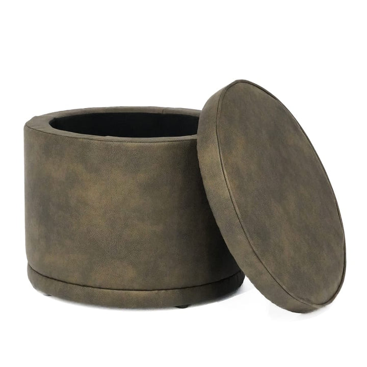 Mae Storage Ottoman Small Brunswick By Black Mango Interiors