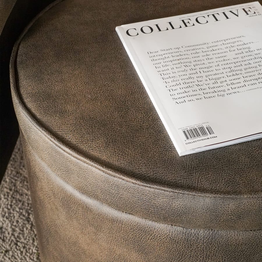 Mae Storage Ottoman Small Brunswick By Black Mango Interiors