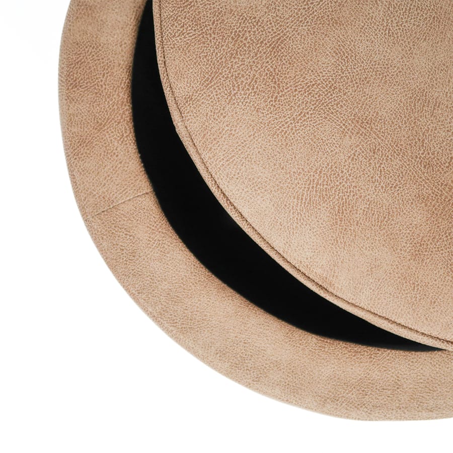 Mae Storage Ottoman Small Fawn By Black Mango Interiors