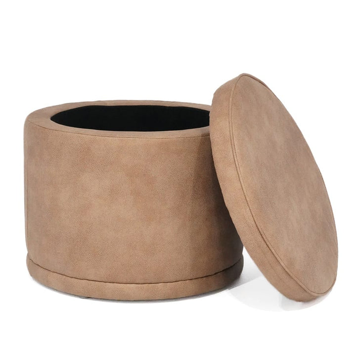 Mae Storage Ottoman Small Fawn By Black Mango Interiors