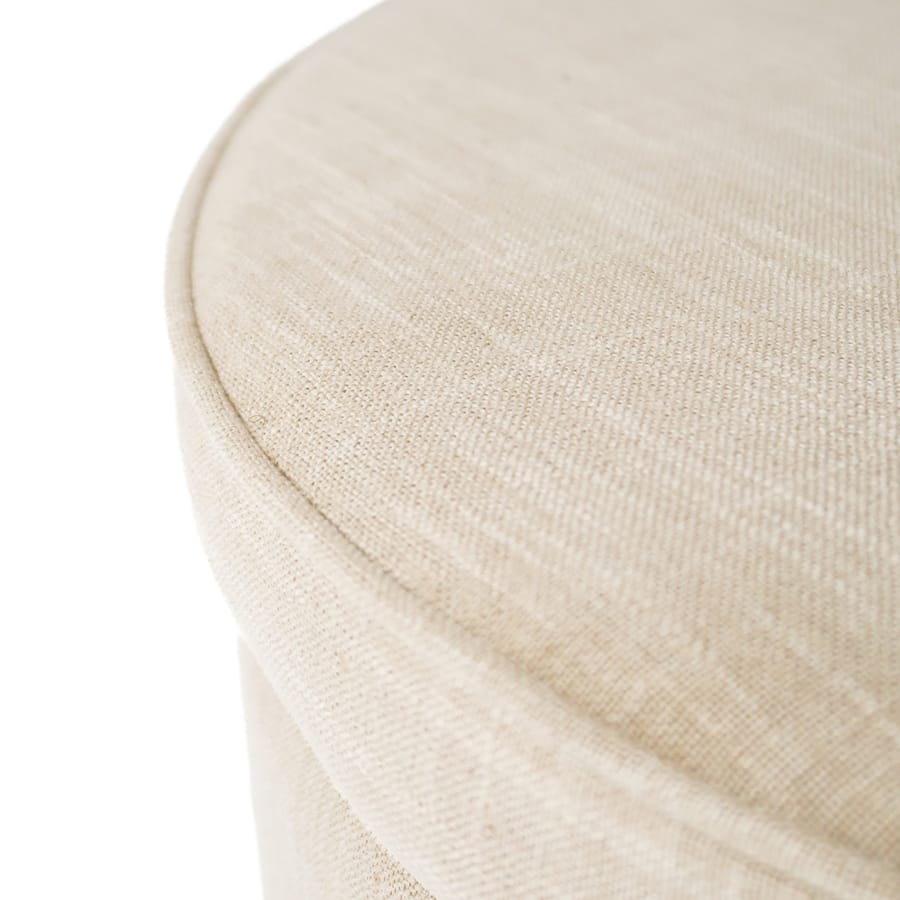 Mae Storage Ottoman Small Linen By Black Mango Interiors