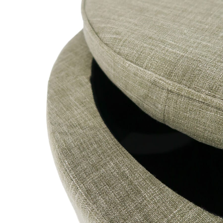 Mae Storage Ottoman Small Olive By Black Mango Interiors