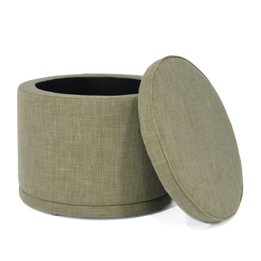 Mae Storage Ottoman Small Olive By Black Mango Interiors