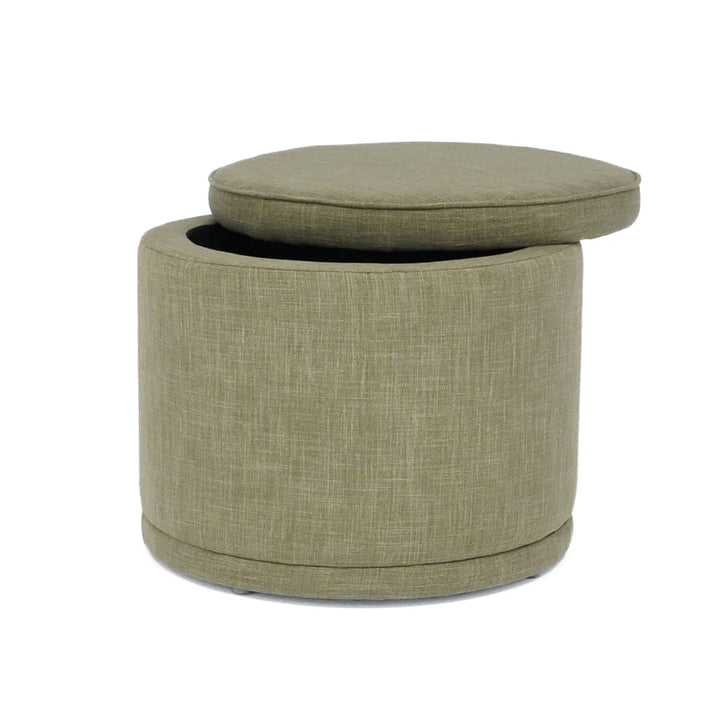 Mae Storage Ottoman Small Olive By Black Mango Interiors
