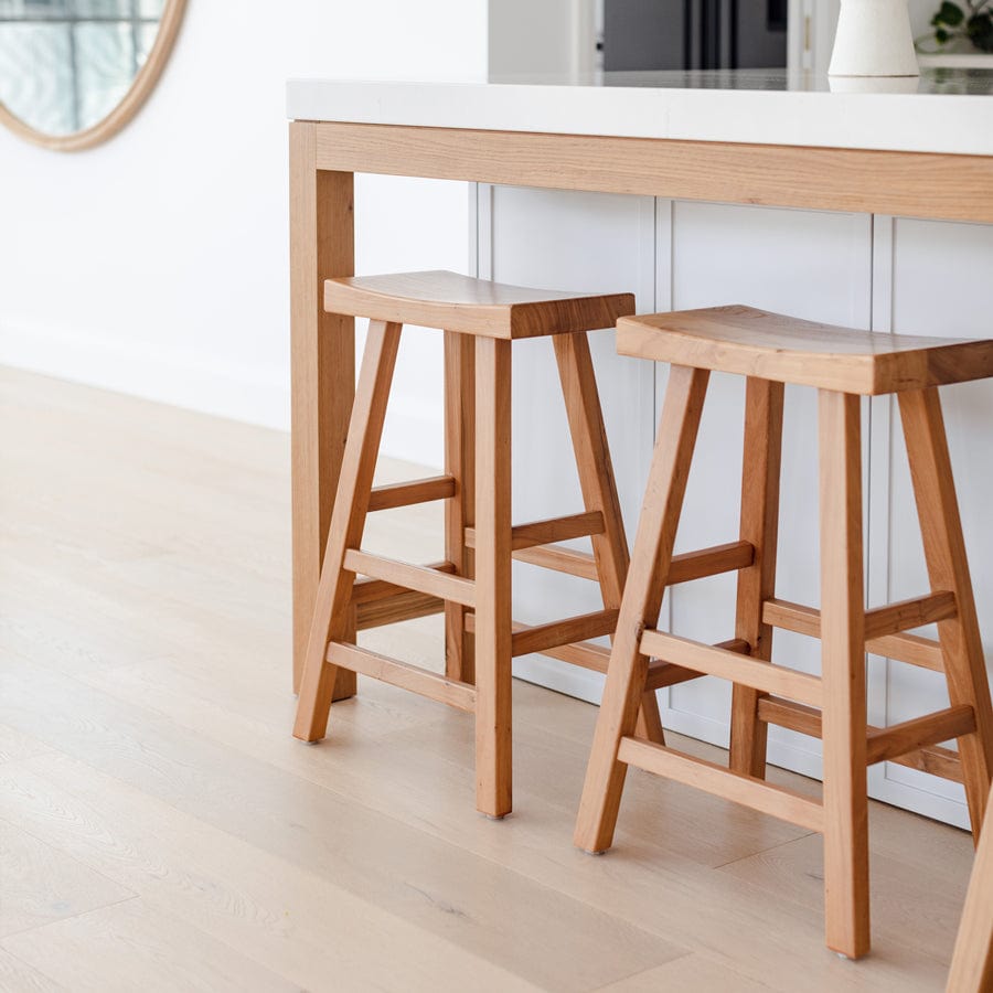 Maggie Solid Elm Counter Stool By Black Mango Interiors
