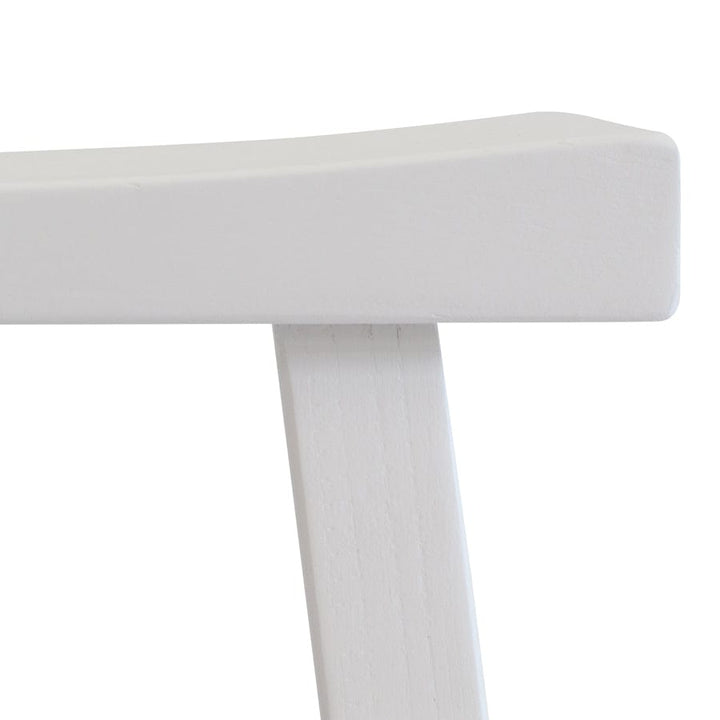 Maggie Solid Elm Counter Stool White By Black Mango