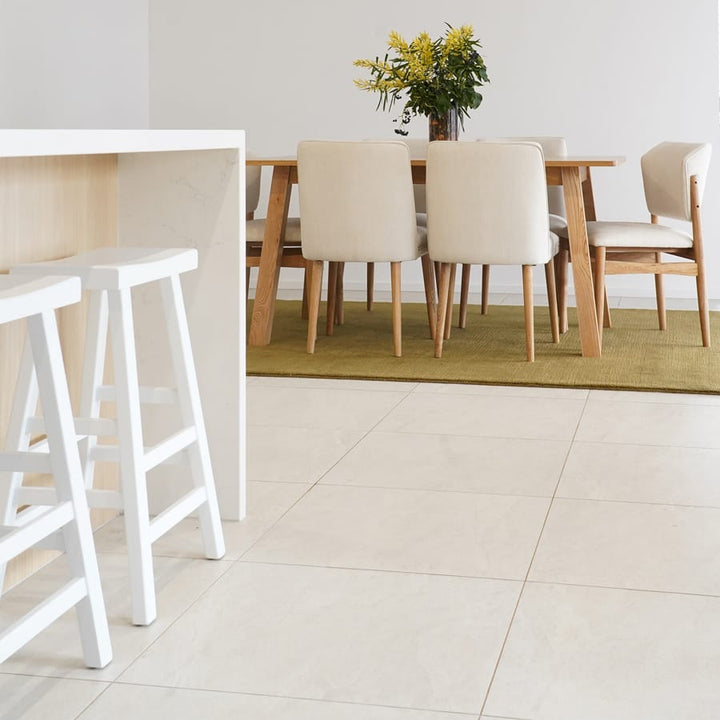 Maggie Solid Elm Counter Stool White By Black Mango Interiors