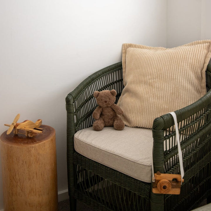 Malawi Style Club Chair Green By Black Mango Interiors