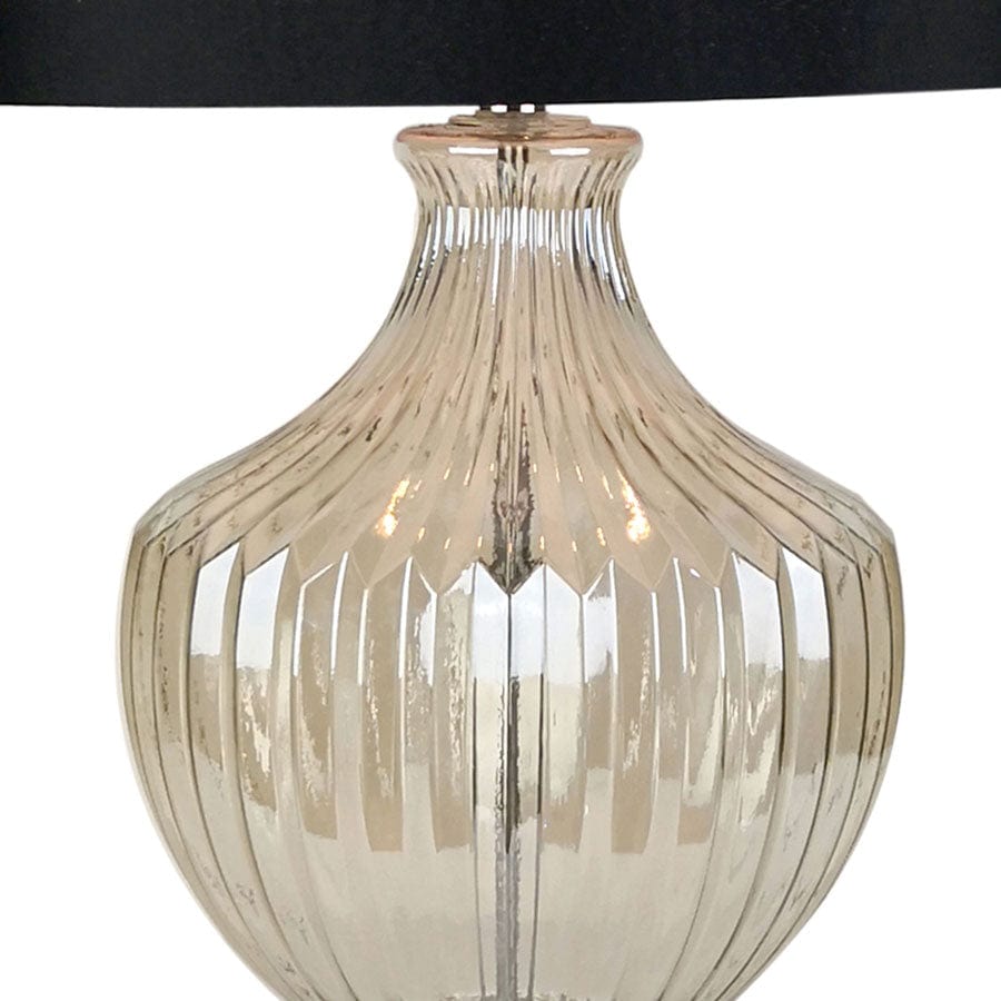 Molly Black and Gold Glass Vase Table Lamp By Black Mango