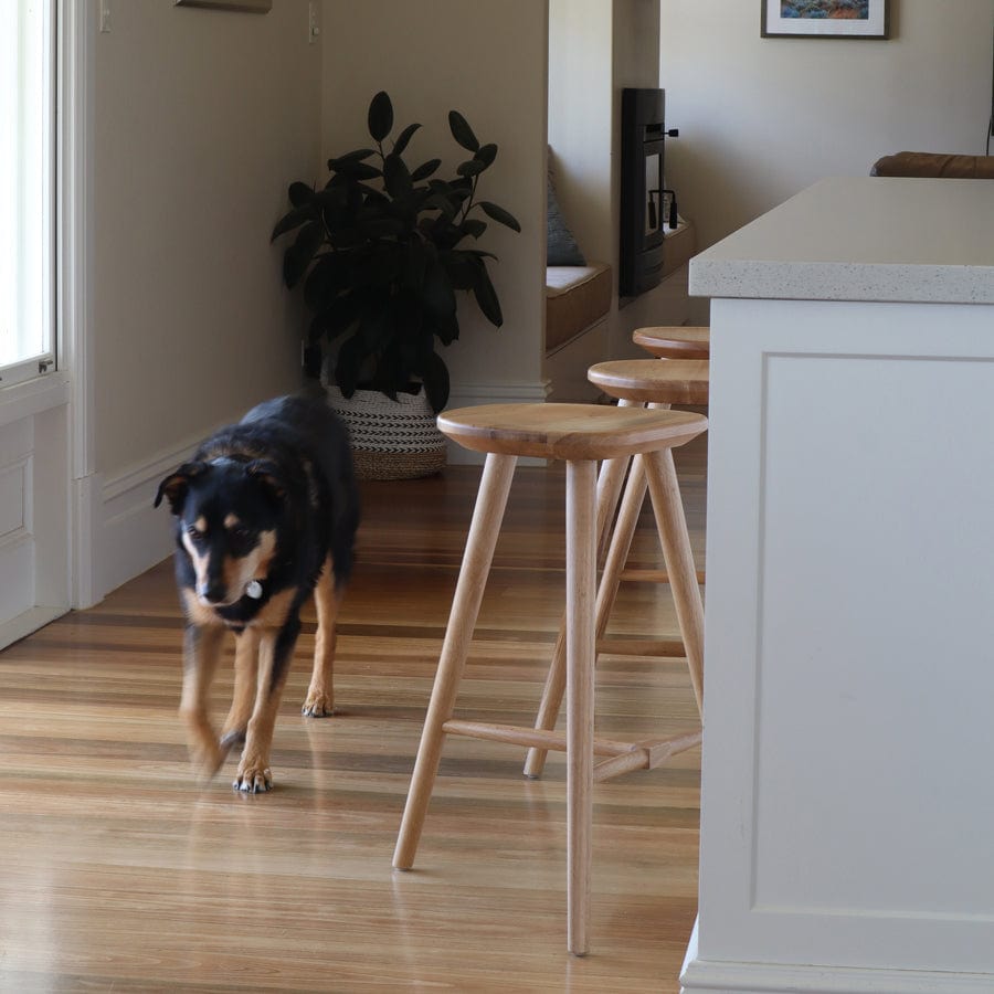 Oslo Oak Counter Stool By Black Mango Interiors