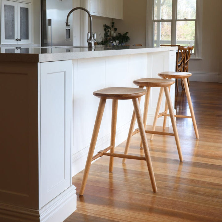 Oslo Oak Counter Stool By Black Mango Interiors