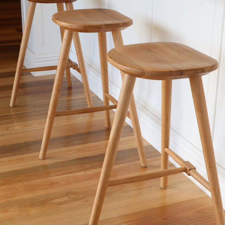 Oslo Oak Counter Stool By Black Mango Interiors