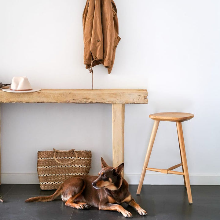 Oslo Oak Counter Stool By Black Mango Interiors