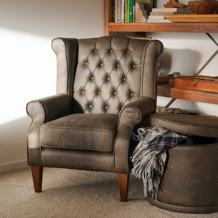 Royale Wingback Arm Chair Brunswick By Black Mango Interiors