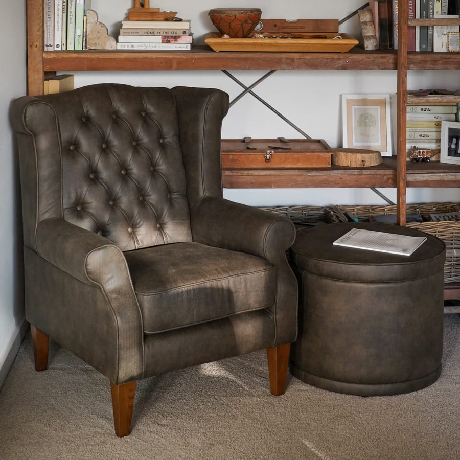Royale Wingback Arm Chair Brunswick By Black Mango Interiors