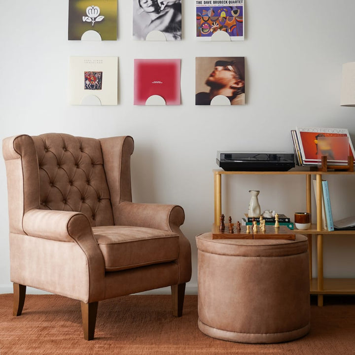 Royale Wingback Arm Chair Fawn By Black Mango Interiors