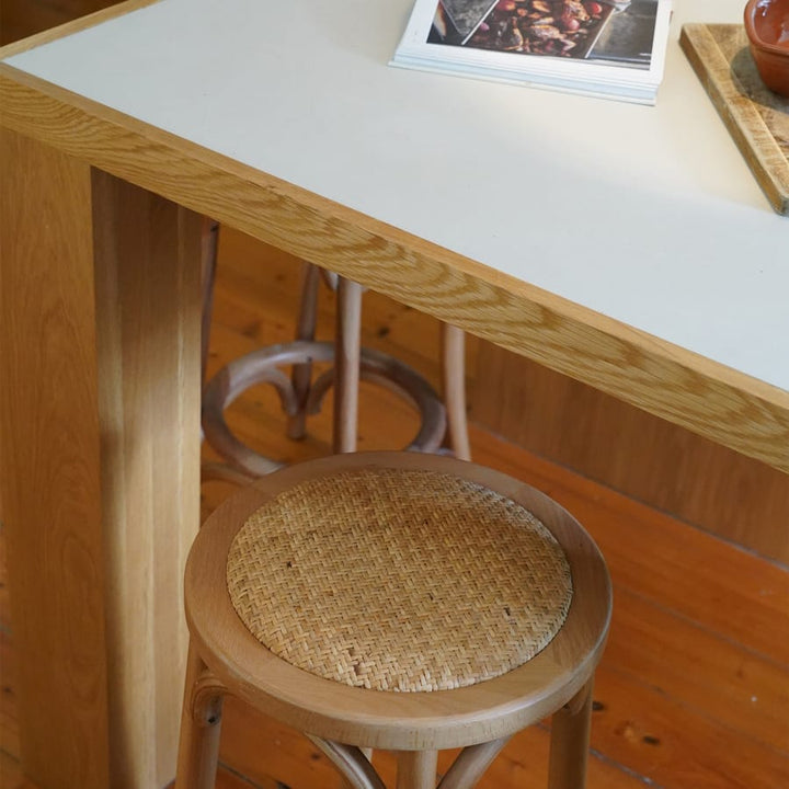 Salsa 2.0 Rattan & Bentwood Counter Stool Natural By Black Mango Interiors