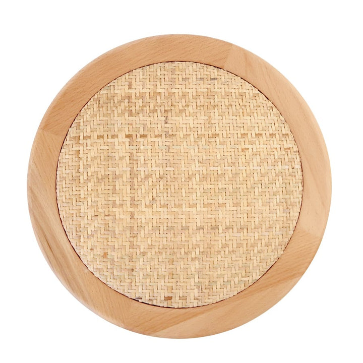 Salsa 2.0 Rattan &amp; Bentwood Counter Stool Natural | Light Tone By Black Mango Interiors