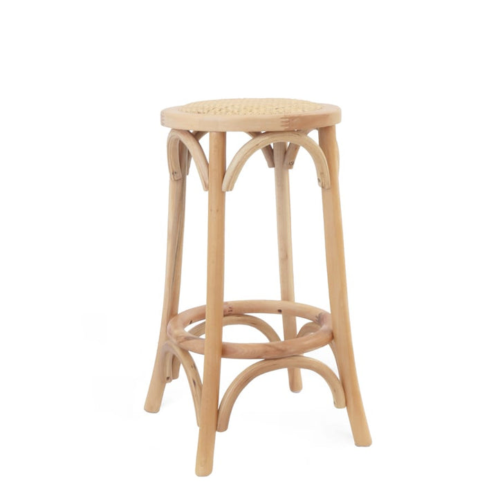 Salsa 2.0 Rattan &amp; Bentwood Counter Stool Natural | Light Tone By Black Mango Interiors