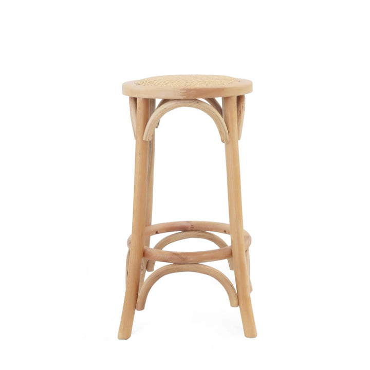 Salsa 2.0 Rattan &amp; Bentwood Counter Stool Natural | Light Tone By Black Mango Interiors