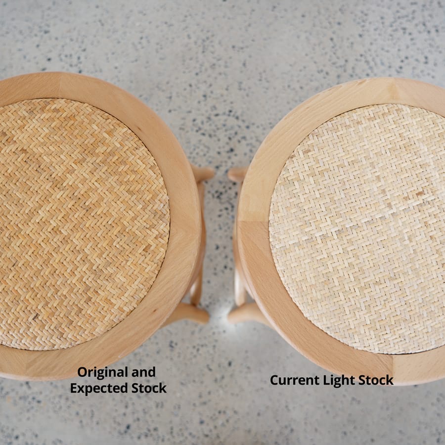 Salsa 2.0 Rattan &amp; Bentwood Counter Stool Natural | Light Tone By Black Mango Interiors