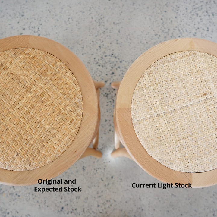 Salsa 2.0 Rattan &amp; Bentwood Counter Stool Natural | Light Tone By Black Mango Interiors