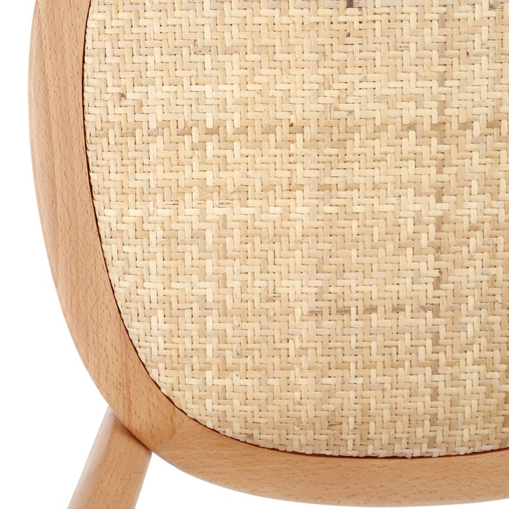 Salsa 2.0 Rattan & Bentwood Dining Chair Natural | Light Tone | Set of 2 By Black Mango Interiors