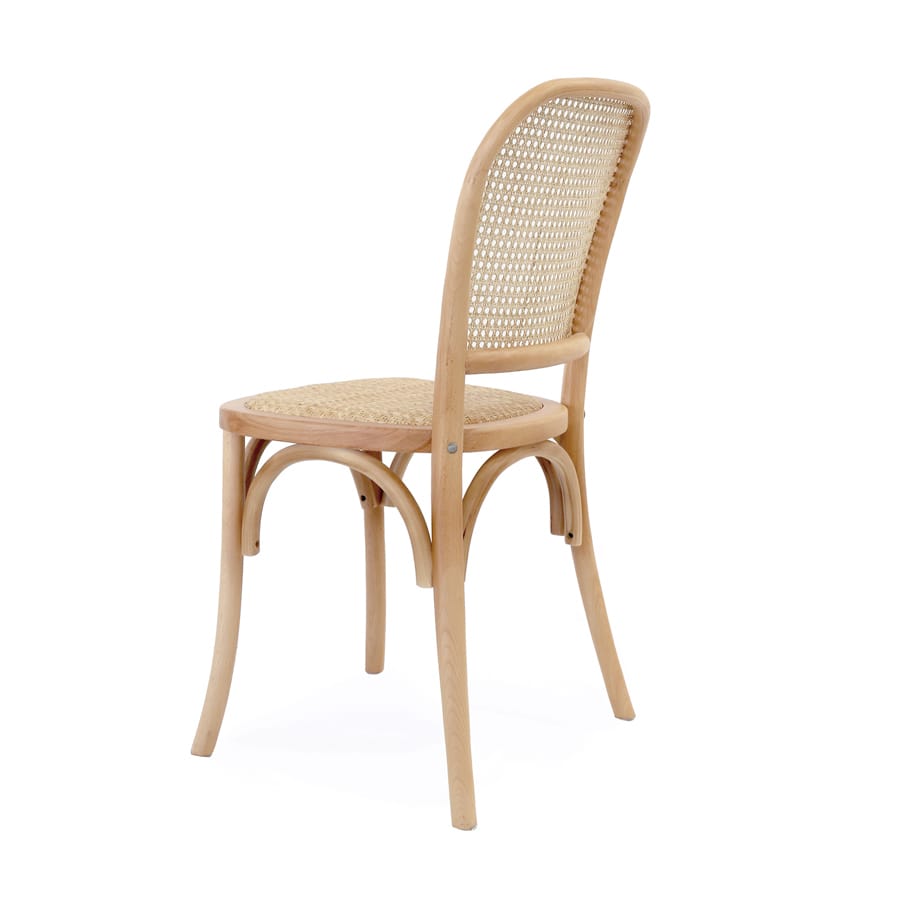 Salsa 2.0 Rattan & Bentwood Dining Chair Natural | Light Tone | Set of 2 By Black Mango Interiors