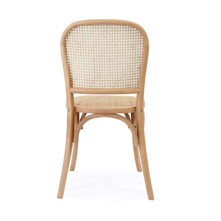 Salsa 2.0 Rattan & Bentwood Dining Chair Natural | Light Tone | Set of 2 By Black Mango Interiors