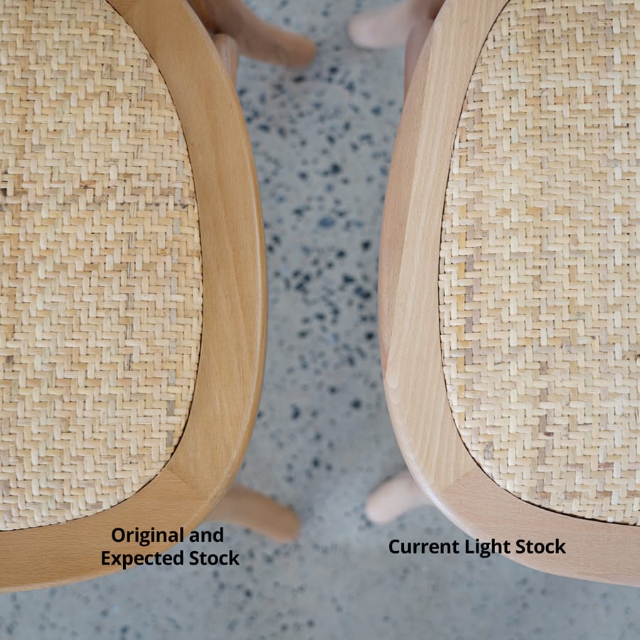 Salsa 2.0 Rattan & Bentwood Dining Chair Natural | Light Tone | Set of 2 By Black Mango Interiors