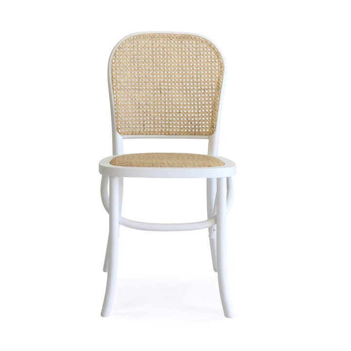 Salsa Rattan & Bentwood Dining Chair White | Set of 2 By Black Mango
