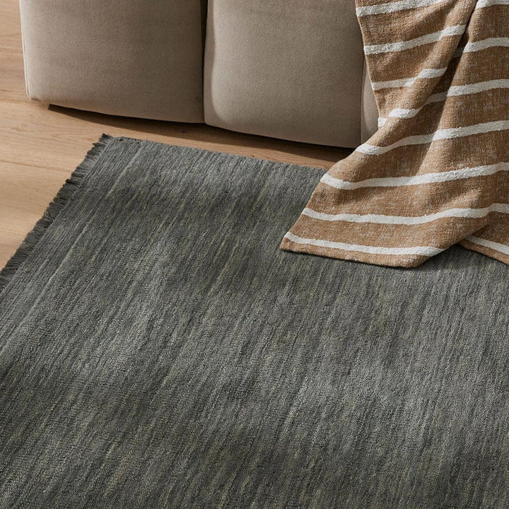 Silvio Woolen Rug Fog By Black Mango Interiors