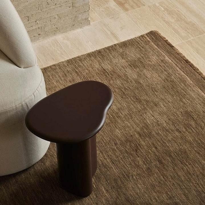 Silvio Woolen Rug Walnut By Black Mango Interiors