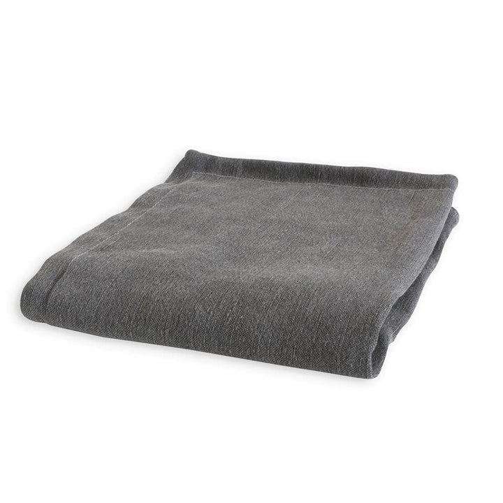 Slate The Cloud Ottoman Slipcover ONLY By Black Mango