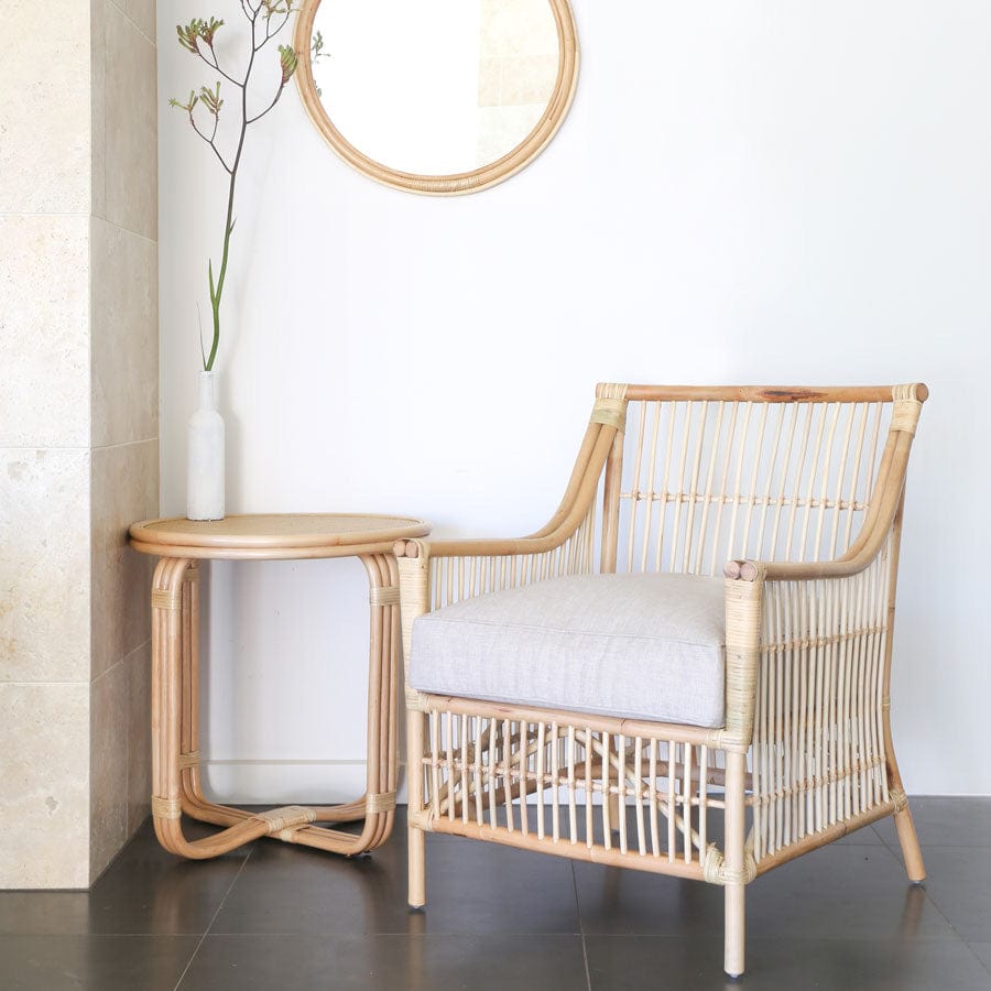 Sorrento Rattan Lounge Chair Natural By Black Mango