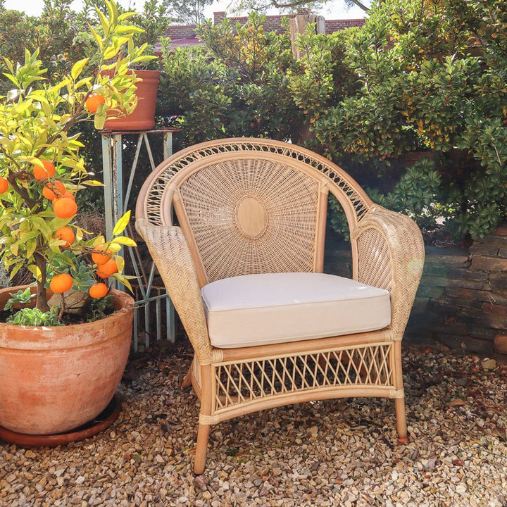 Southern Rattan Lounge Chair Natural By Black Mango