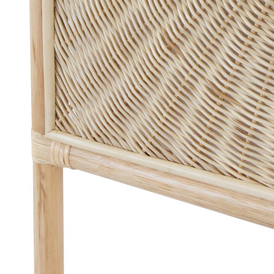 Southern Rattan & Wicker Bedhead Double Size Natural By Black Mango