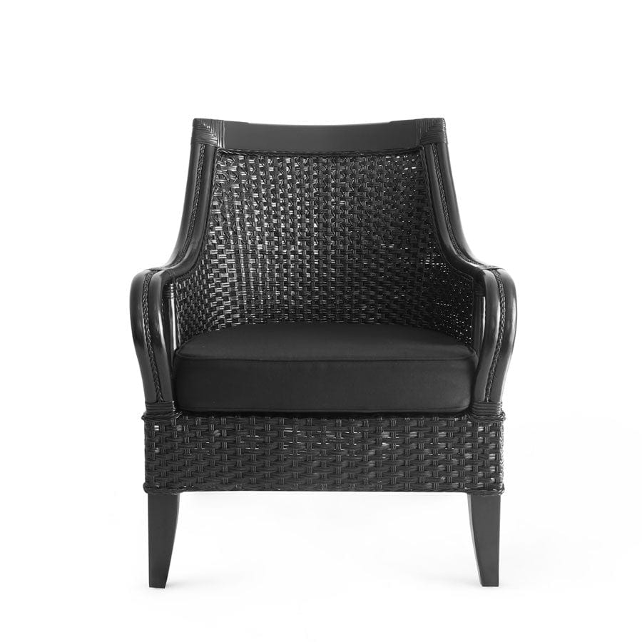 Tamia Rattan Lounge Chair Black By Black Mango