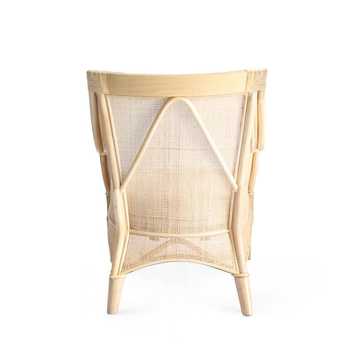 Tamia Square Weave Rattan Lounge Chair Natural By Black Mango