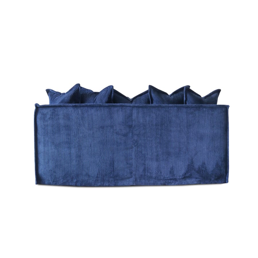 The Cloud 2 Seater Sofa with Navy Slipcover By Black Mango