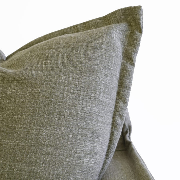 The Cloud 2 Seater Sofa with Olive Slipcover By Black Mango Interiors