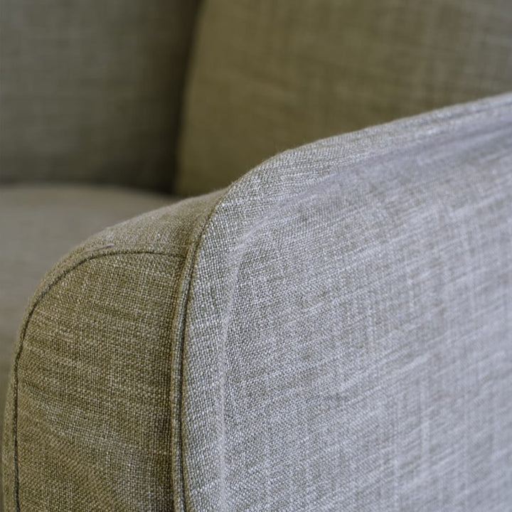 The Cloud 2 Seater Sofa with Olive Slipcover By Black Mango Interiors