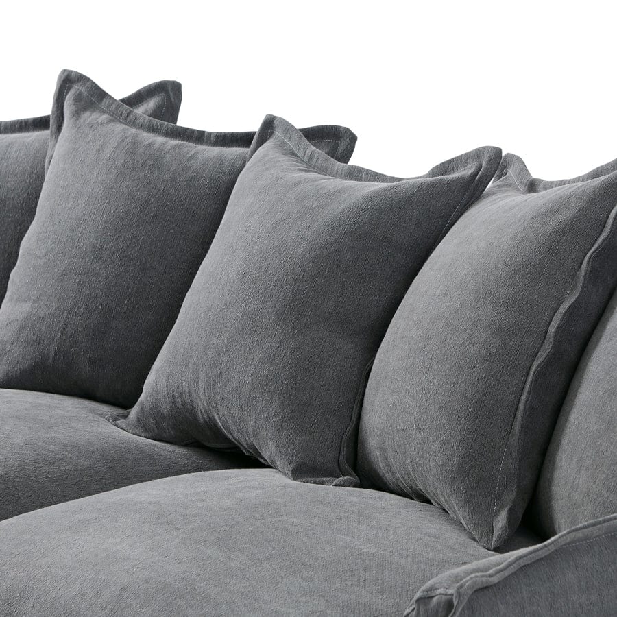 The Cloud 2 Seater Sofa with Slate Slipcover By Black Mango